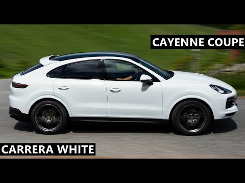 Porsche Cayenne Coupe in Carrera White - YouTube