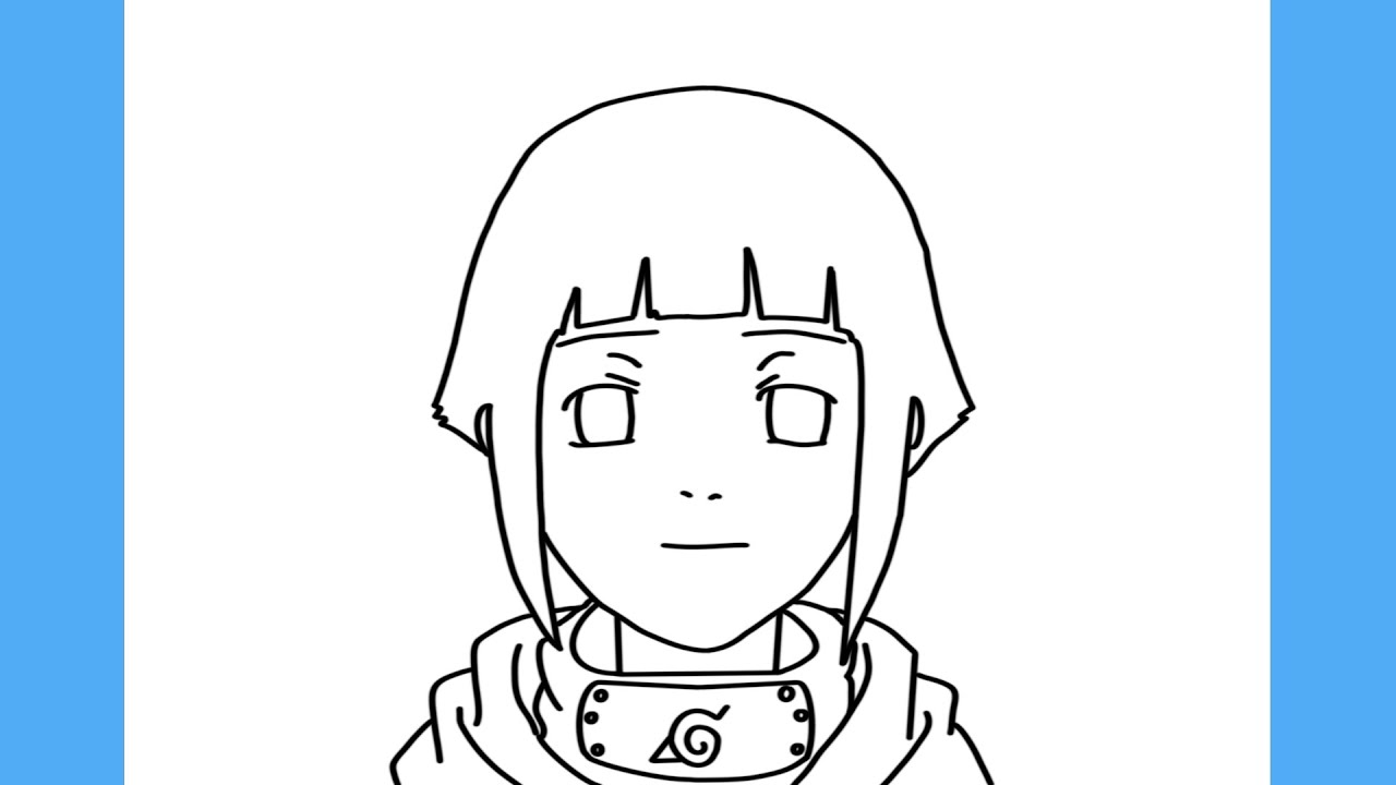 HOW TO DRAW HINATA HYUGA FROM NARUTO /// COMO DESENHAR A HINATA PEQUENA DE  NARUTO 