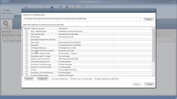SQCpack - Importing from SQCpack 6.5