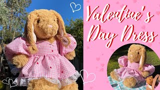 DIY Valentine's Dress for a Stuffed Animal