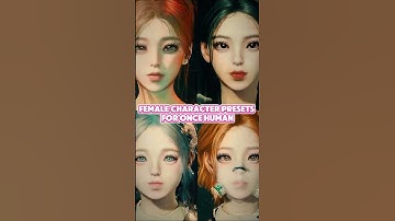 Female Character Presets for Once Human #oncehuman #oncehumanmobile #game #fyp