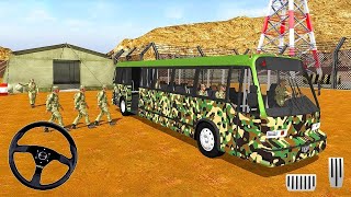 US Army Soldiers Transport-Offroad Bus Driving- Android Gameplay screenshot 4