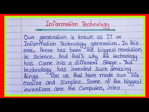 information technology essay example