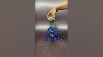 Reverse Beads in Glass – So Hypnotic! 👁️🌀 #oddlysatisfying #asmr #reversevideo