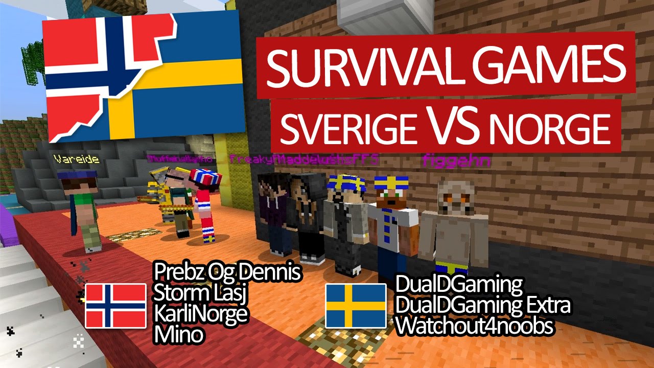 DualDGaming spelar Survival Games på The Hive - Sverige VS 