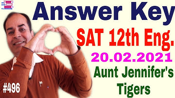 answer key SAT 12 English by Vijay Kumar