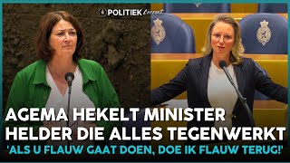 Fleur Agema (PVV) geïrriteerd !' Als deze Minister flauw gaat doen, ga ik het ook doen!' #politiek