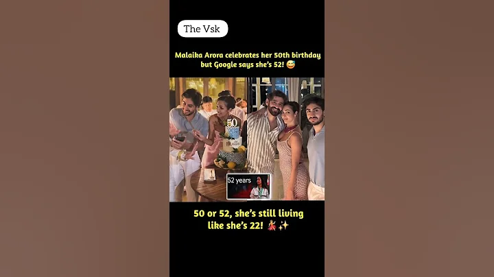 Malaika Arora celebrates her 50th birthday but Google says she's 52!😅