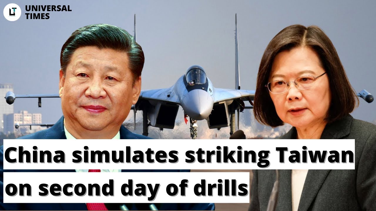 China simulates striking Taiwan on second day of drills - YouTube