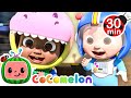 The Wheels on the Bus Halloween Song | CoComelon Halloween Cartoons | Moonbug Halloween for Kids
