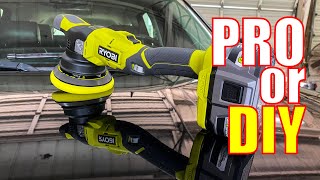 PRO or DIY? RYOBI PBF100 Dual Action Polisher Review [$199]