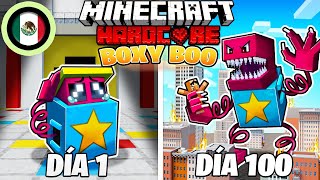 Sobrevivi a 100 DIAS como BOXY BOO no Minecraft HARDCORE!