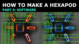 How To Make A Hexapod Robot. Part 3 of 3: Software. A DIY Robot Project.