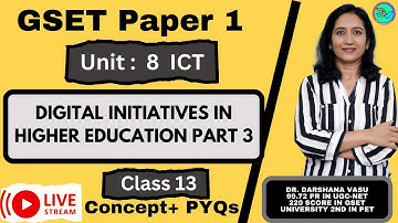 GSET | Paper 1 | ABC, ARPIT, and other  digital intiatives in HE | Unit 8 ICT | Concept + PYQs