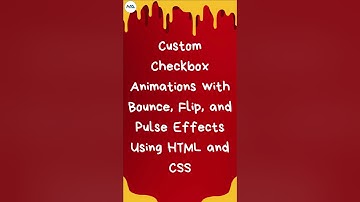 🎨 Create Custom Checkbox Animations in 60 Seconds! ⏱️ (HTML, CSS, JavaScript) #shorts