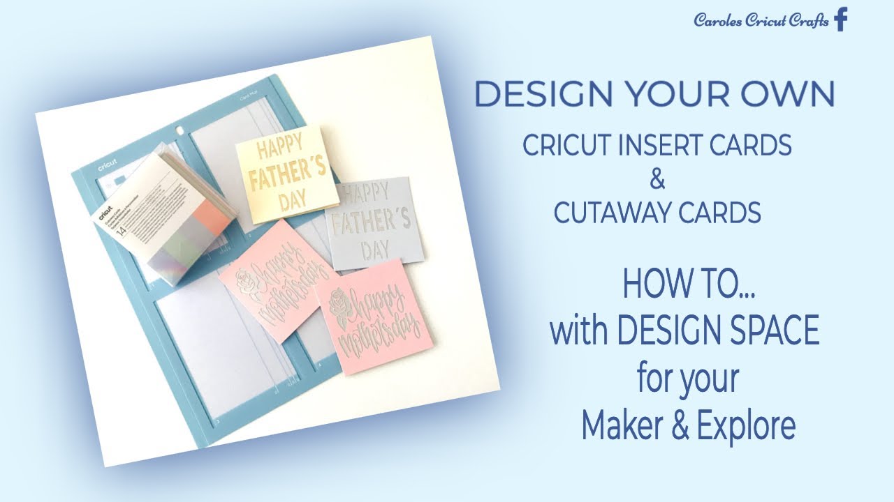 How to Make Cutaway Cards on the new Cricut Card Mat 2x2 