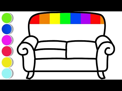 HOW TO DRAW SOFA CHAIR | Easy drawing step by step . TONY DRAW #141