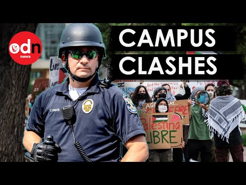 Видео: Pro-Palestine Students Clash With Police at Elite US Universities