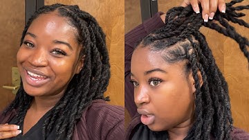TWO STRAND TWIST ON LOCS | RETWIST MY LOCS WITH ME! | #KUWC