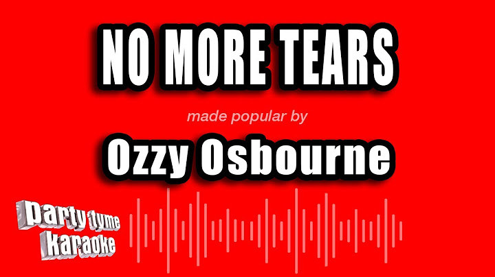 No More Tears Karaoke version - Karaoke performance video thumbnail