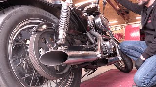 Harley Sportster, 883 to 1200 "FIRST FIRE UP" !