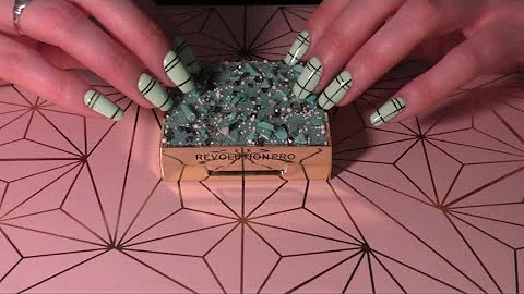 Eye shadow palette tapping - ASMR soft spoken (ZOOM mic)