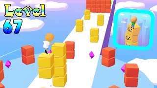 Cube Surfer Gameplay (Level 67) Best Hyper Casual Games and offline Mobile Games screenshot 2