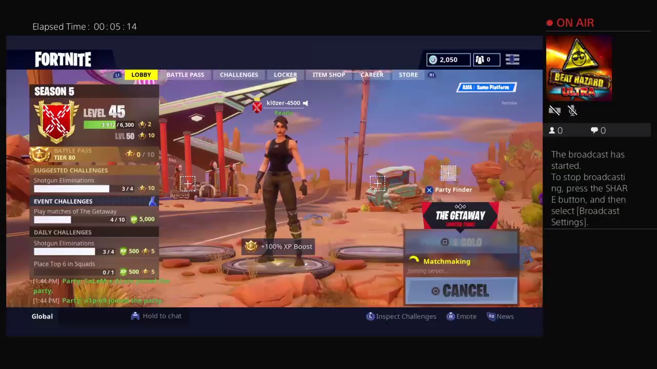 kl0zer-4500's Live PS4 Broadcast