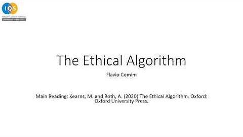 IQS - The Ethical Algorithm PPT with AUDIO (ENG)