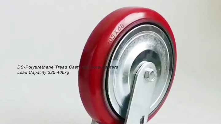 Heavy Duty Swivel Casters Wheels: 8” Polyurethane Cast Iron Castor And Wheels