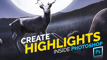 4 Simple steps to create Highlights in Photoshop | Add Lights in Photoshop!