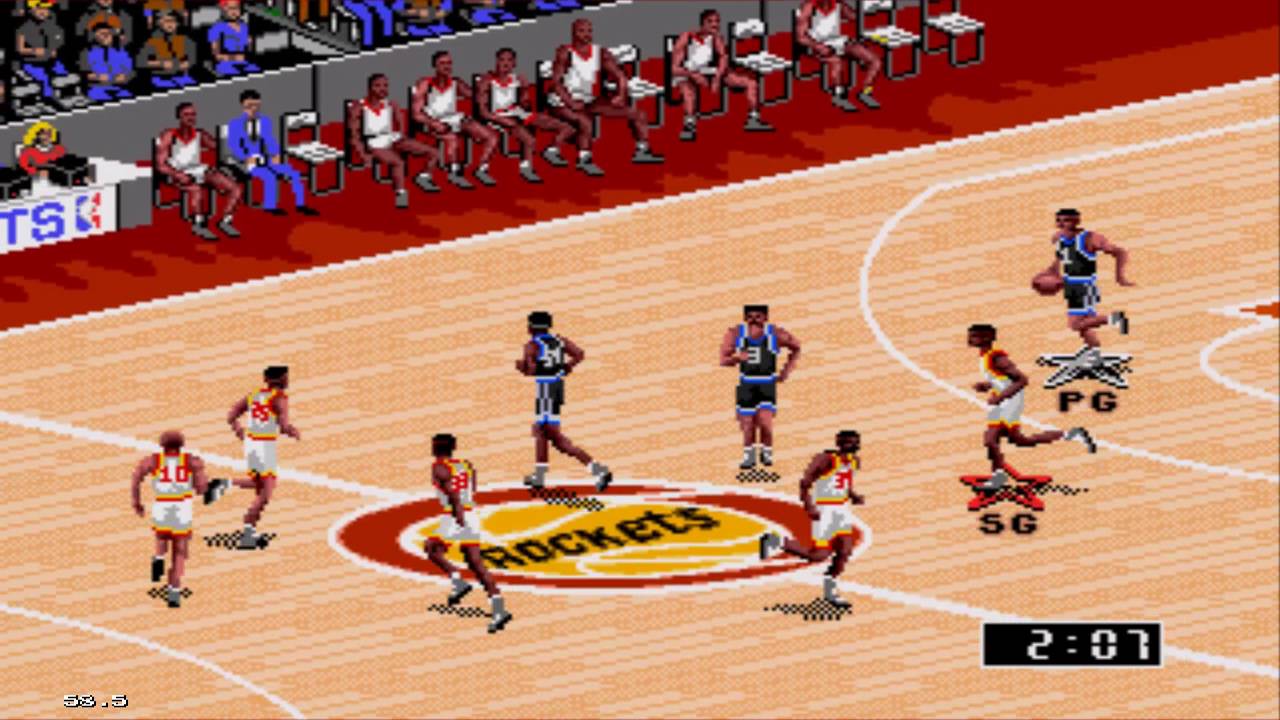 NBA Live 95 Sega Genesis Gameplay HD