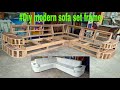 #DIY modern sofa set frame making