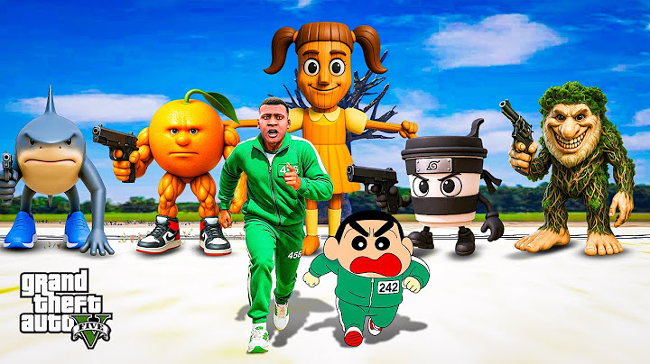 GTA 5: Shinchan and Franklin Playing Squid Game With  Brainrot Army in Gta 5