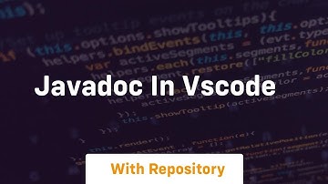 Javadoc in vscode