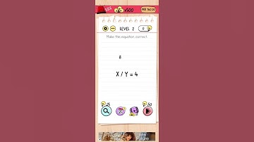 Make this equation correct. Brain test level 82