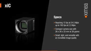 The xiC USB camera series by XIMEA - small, light, and versatile
