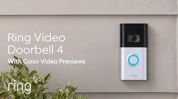 Ring Video Doorbell 4 | Met kleurenpre-roll videovoorbeelden en snelle reacties