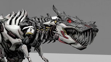 Transformers Age of Extinction Grimlock Animation transformation test