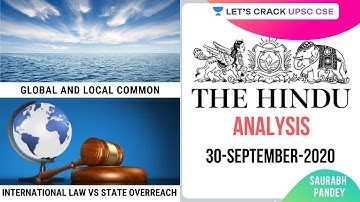 30-September-2020 | The Hindu Newspaper Analysis | Current Affairs for UPSC CSE/IAS | Saurabh Pandey