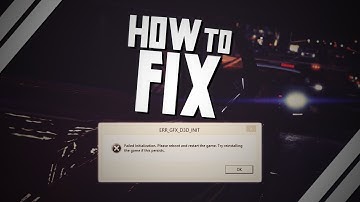 HOW TO FIX || ERR_GFX_D3D_INIT || GTA 5 ERROR | WORKS 2020!!!
