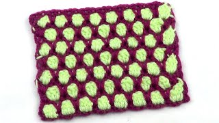 Двухцветный узор крючком   Two tone crochet pattern