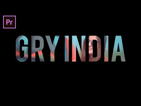 Transparent Title Text MOVIE || Tutorial || Premiere Pro CC