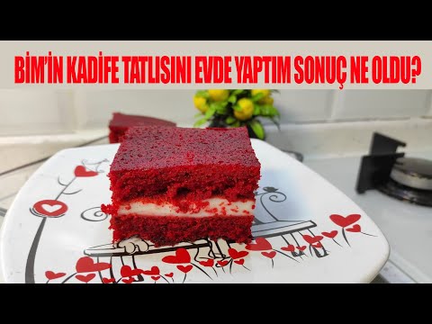 BİM'İN KADİFE TATLISINI EVDE YAPMAYI DENEDİM SONUÇ NE OLDU?