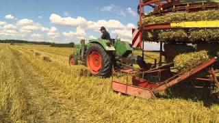 Paille 2014 4/4  : chargement en Deutz D4506 et Kemper BE 125