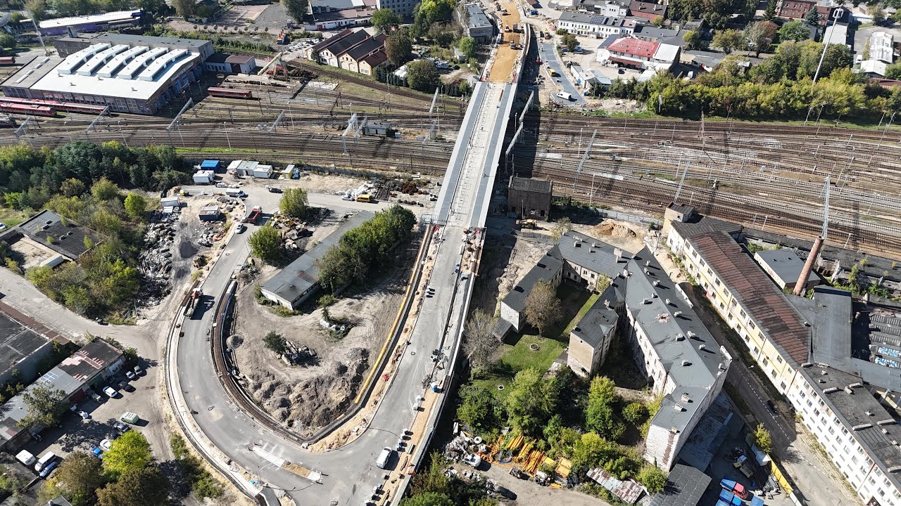 🔴Częstochowa: Budowa wiaduktu i inne inwestycje🔴 - 16.10.25r. Film w 4K