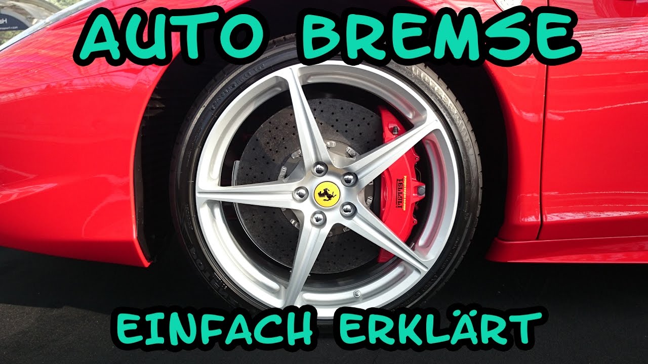 Wie funktioniert die Bremse am Auto - Bremssattel Aufbau erklärt Tutorial  Anleitung 