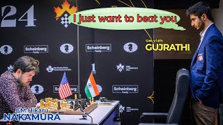 Hikaru Nakamura vs Vidit Santosh Gujrathi || FIDE Candidates 2024 - R9