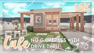 Budget Cafe with Drive Thru | No Gamepass | Bloxburg Speedbuild