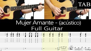 Video thumbnail of "MUJER AMANTE (Acústico) - Rata Blanca (Walter Giardino): FULL cover guitarra + TAB"